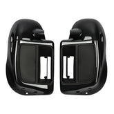 HR3 Black Quartz 2016RGS Vented Lower Fairing Kit With 6.5" Speaker Pods For Harley Touring models 2014-2024